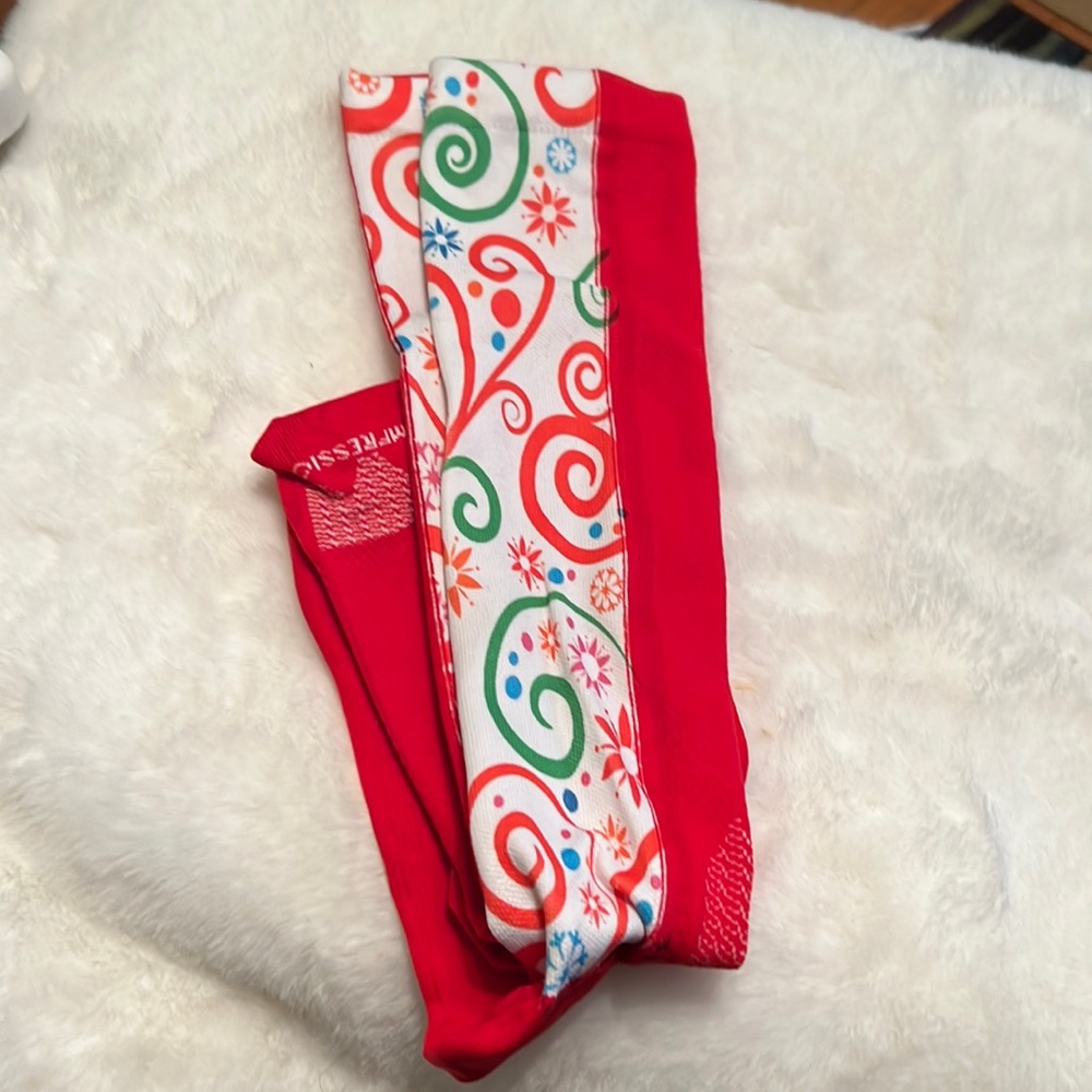 Crazy compression Christmas socks